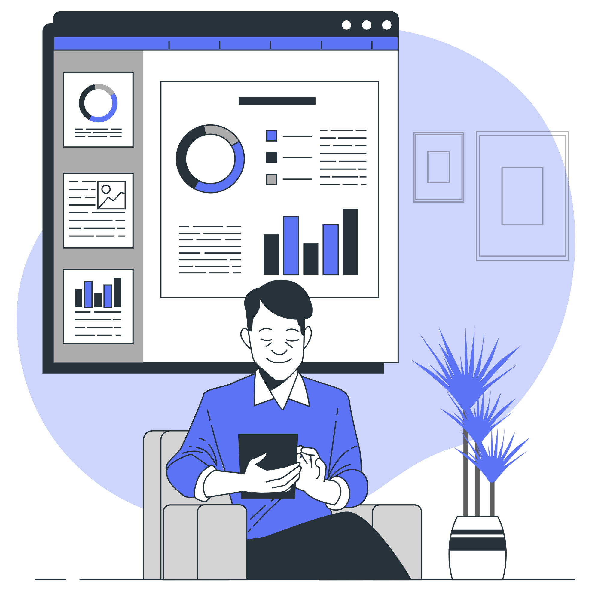 A sample digital marketing campaign report showing graphs and KPIs